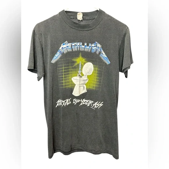Vintage 1987 Metallica Metal up your a$$ glow in the dark tee shirt